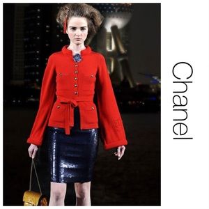 Chanel Shanghai Collection Red Cashmere Sweater 6